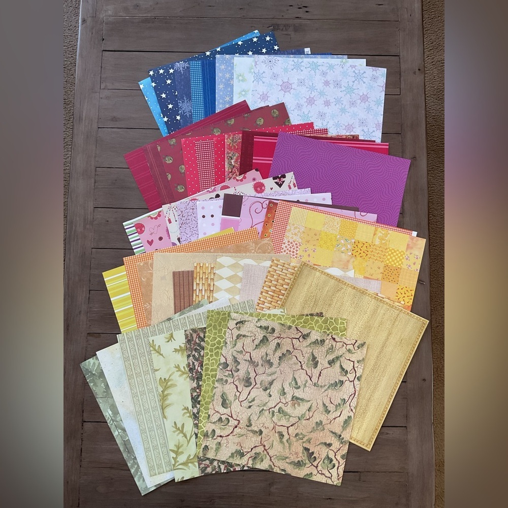 Stampin’ Up Scrapbooking Crafts Single Sided 12”x12” Designer Paper 45 Pages